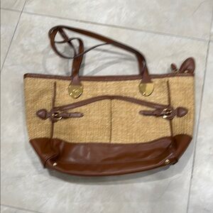 Ralph Lauren Brown and Tan Women's Bag